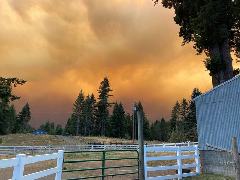 Wildfires in Clackamas, Oregon